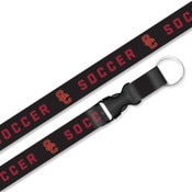 USC Trojans Black SC Interlock Soccer Lanyard